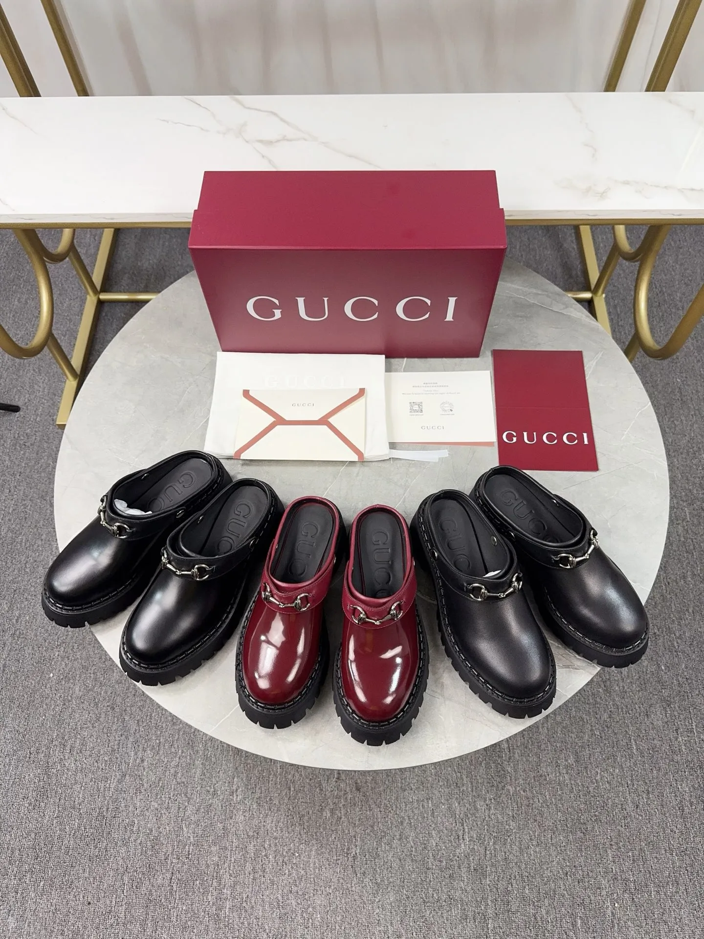 p500🐮🐮Gucci2024 new model, double GG groove thick-soled Loaf platform shoes. The original version is made 1:1. Super beautiful quality, classic model at the counter. ❶Upper: original frosted cowhide ❷Inner lining: water-dyed cowhide ❸Feet: water-dyed cowhide ❹Outsole: ultra-light original sole ❺thick sole heightening: 3.5cn ❻Packing: original packaging ❼Number: Women's 35-42 (41 42 customized, non-returnable) Men's model: 38-46 (45, 46 customized, non-returnable)